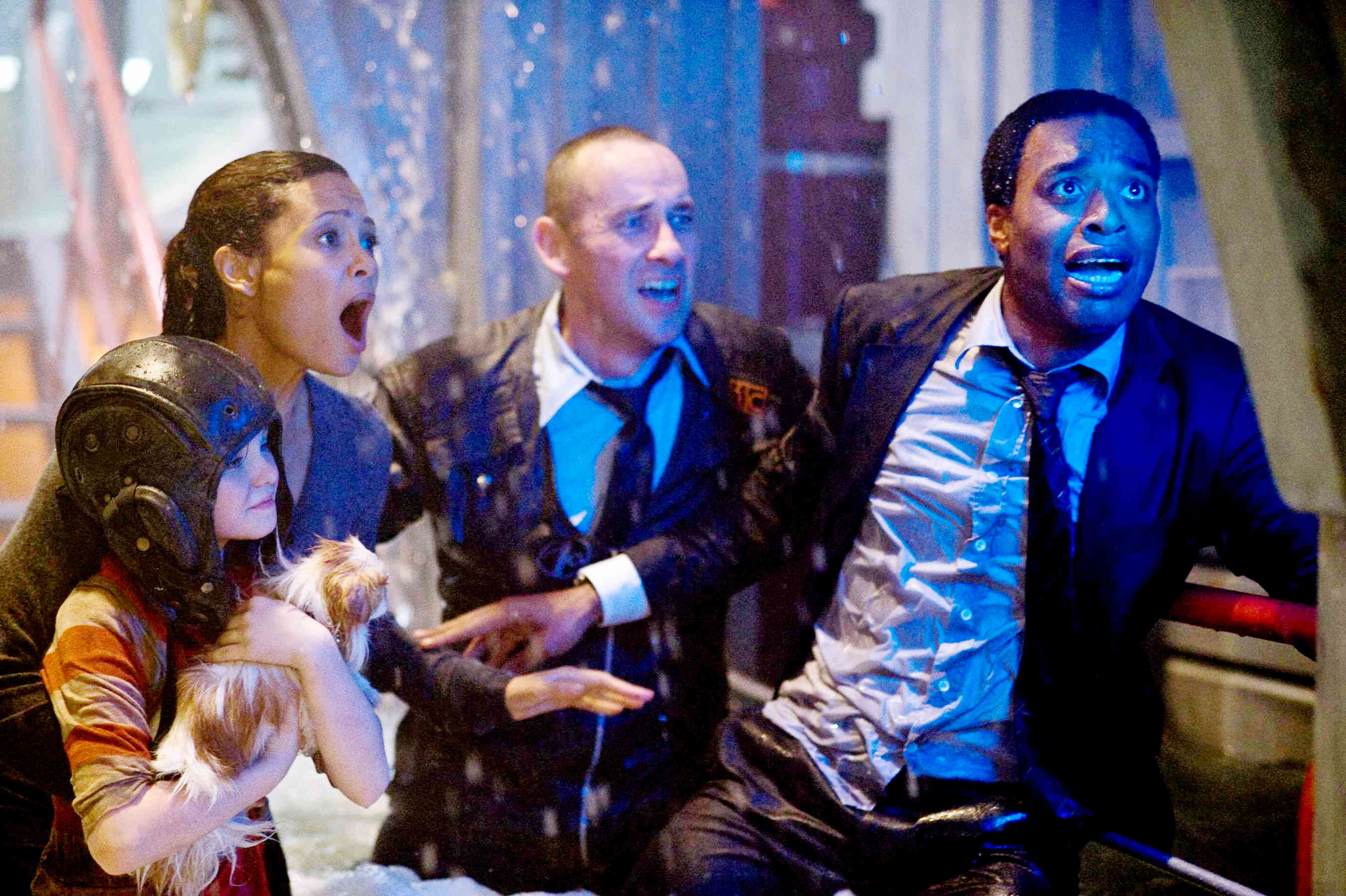 Morgan Lily, Thandie Newton and Chiwetel Ejiofor in Columbia Pictures' 2012 (2009)