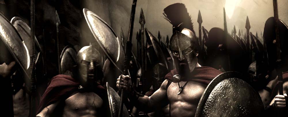 Gerard Butler as King Leonidas in Warner Bros. Pictures' 300 (2007)