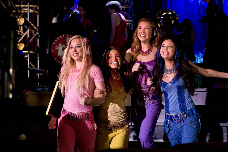 Skyler Shaye as Chloe, Logan Browning as Sasha, Nathalia Ramos as Yasmin and Janel Parrish as Jade in Bratz the Movie (2007)