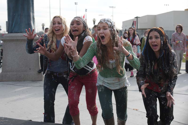 Skyler Shaye as Chloe, Logan Browning as Sasha, Nathalia Ramos as Yasmin and Janel Parrish as Jade in Bratz the Movie (2007)