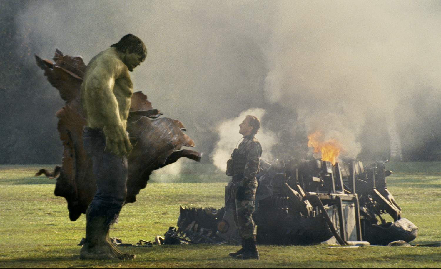 The Hulk and Tim Roth as Emil Blonsky in Universal Pictures' The Incredible Hulk (2008)
