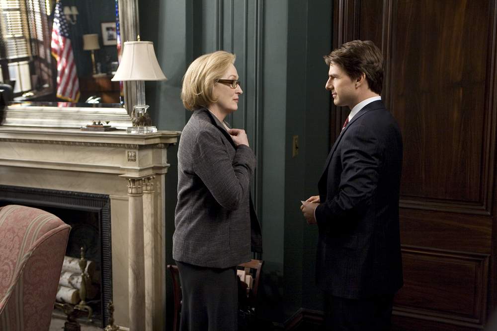 MERYL STREEP and TOM CRUISE star in United Artists/MGM Pictures' LIONS FOR LAMBS (2007). Photo by: David James.