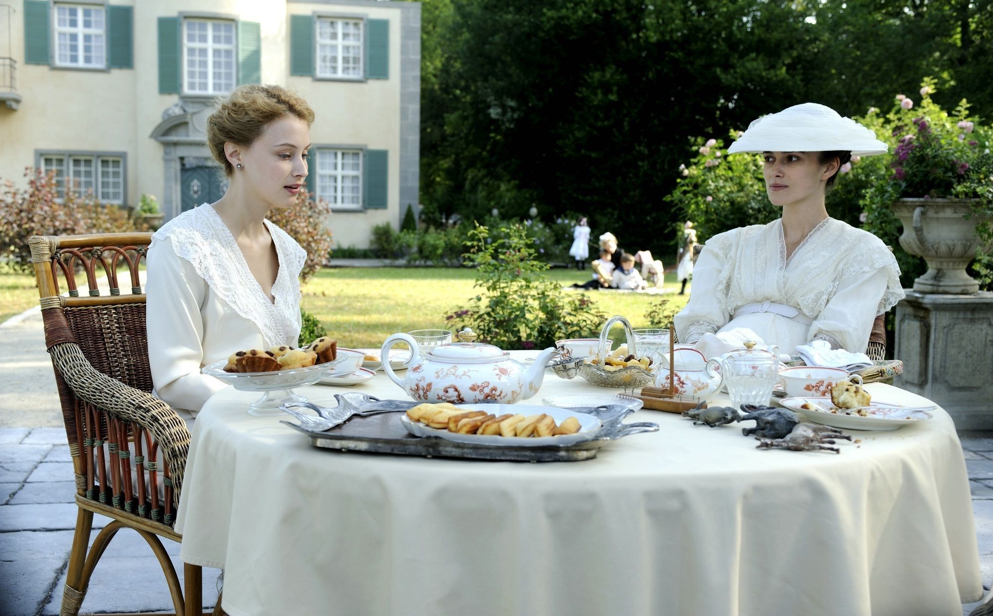 Sarah Gadon stars as Emma Jung and Keira Knightley stars as Sabina Spielrein in Sony Pictures Classics' A Dangerous Method (2011)