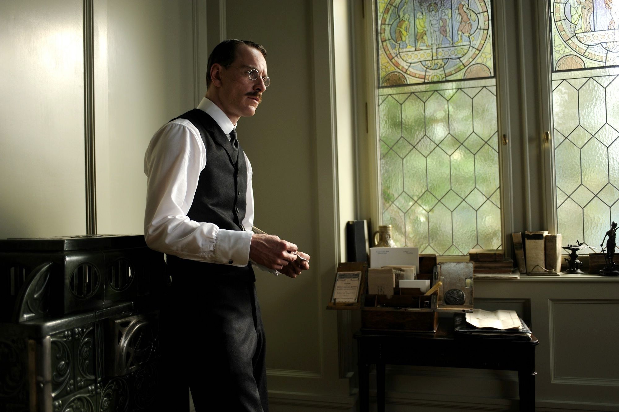 Michael Fassbender stars as Carl Jung in Sony Pictures Classics' A Dangerous Method (2011)