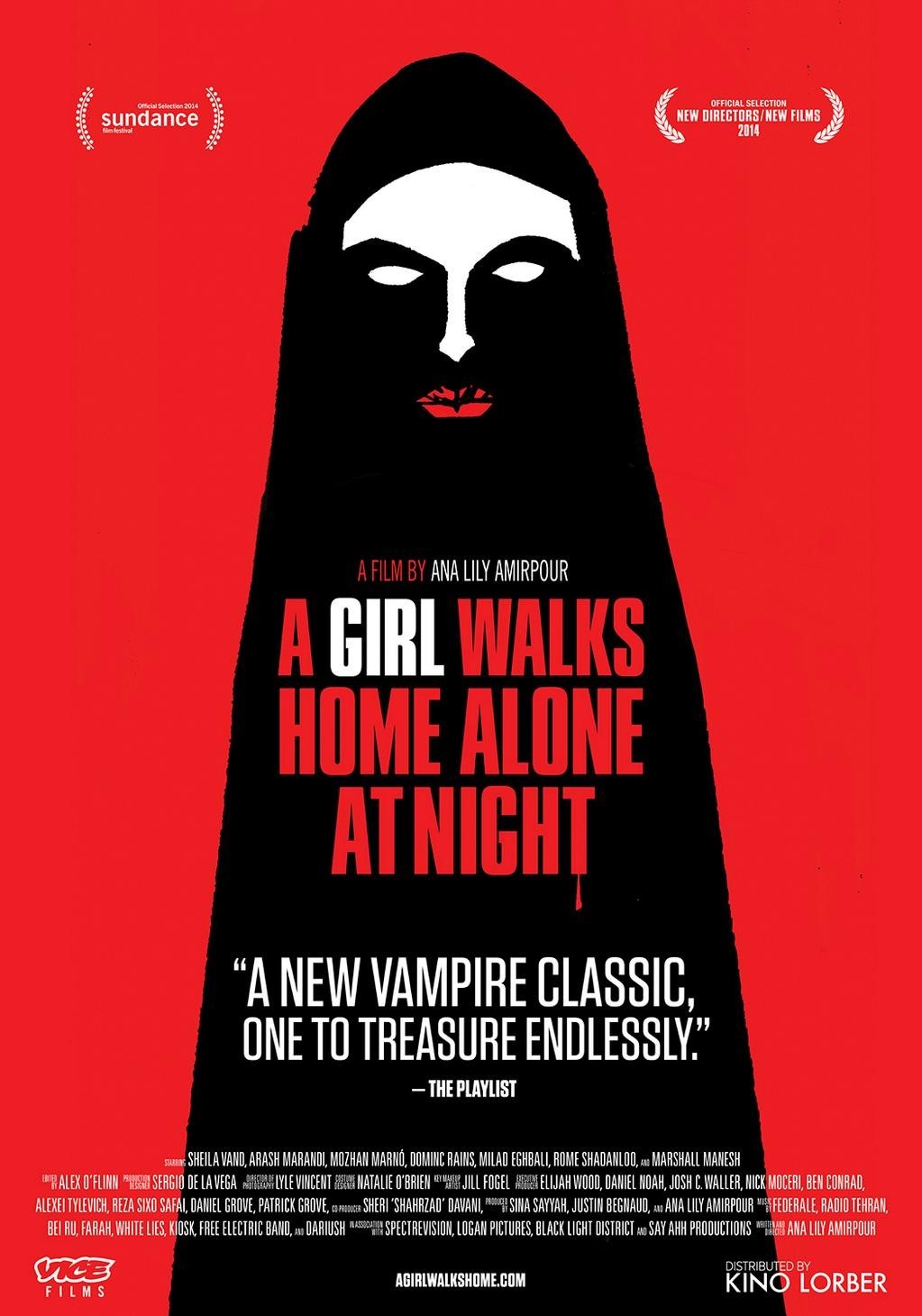 Poster of Kino Lorber's A Girl Walks Home Alone at Night (2015)