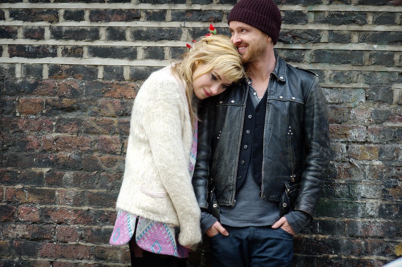 Imogen Poots stars as Jess Crichton and Aaron Paul stars as J.J. in Magnolia Pictures' A Long Way Down (2014)
