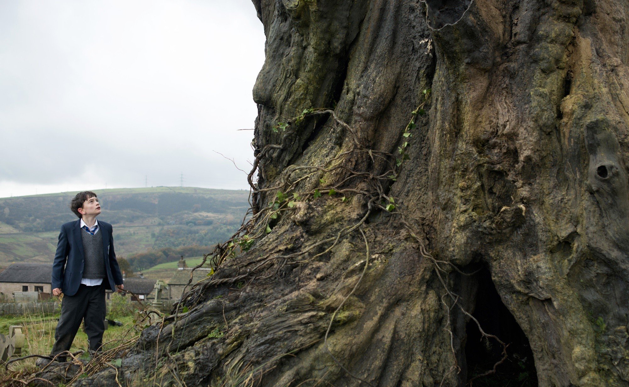 Lewis MacDougall stars as Connor in Focus Features' A Monster Calls (2016)