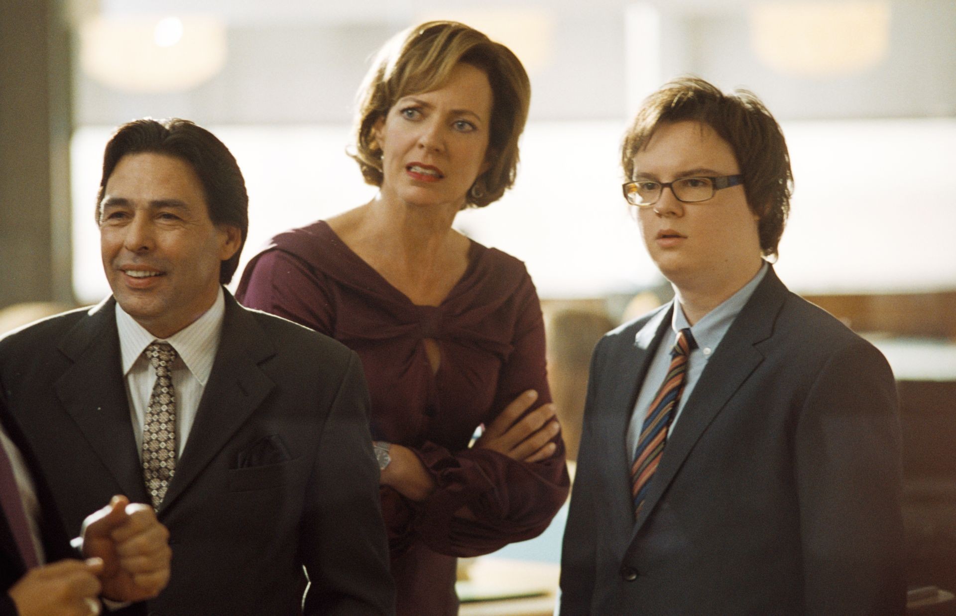 Allison Janney stars as Samantha Davis and Clark Duke stars as Aaron Wiseberger in DreamWorks SKG's A Thousand Words (2012). Photo credit by Bruce McBroom.