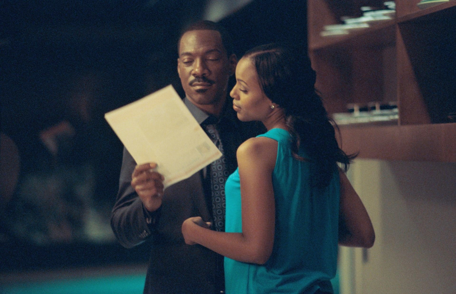 Eddie Murphy stars as Jack McCall and Kerry Washington stars as Caroline McCall in DreamWorks SKG's A Thousand Words (2012). Photo credit by Bruce McBroom.