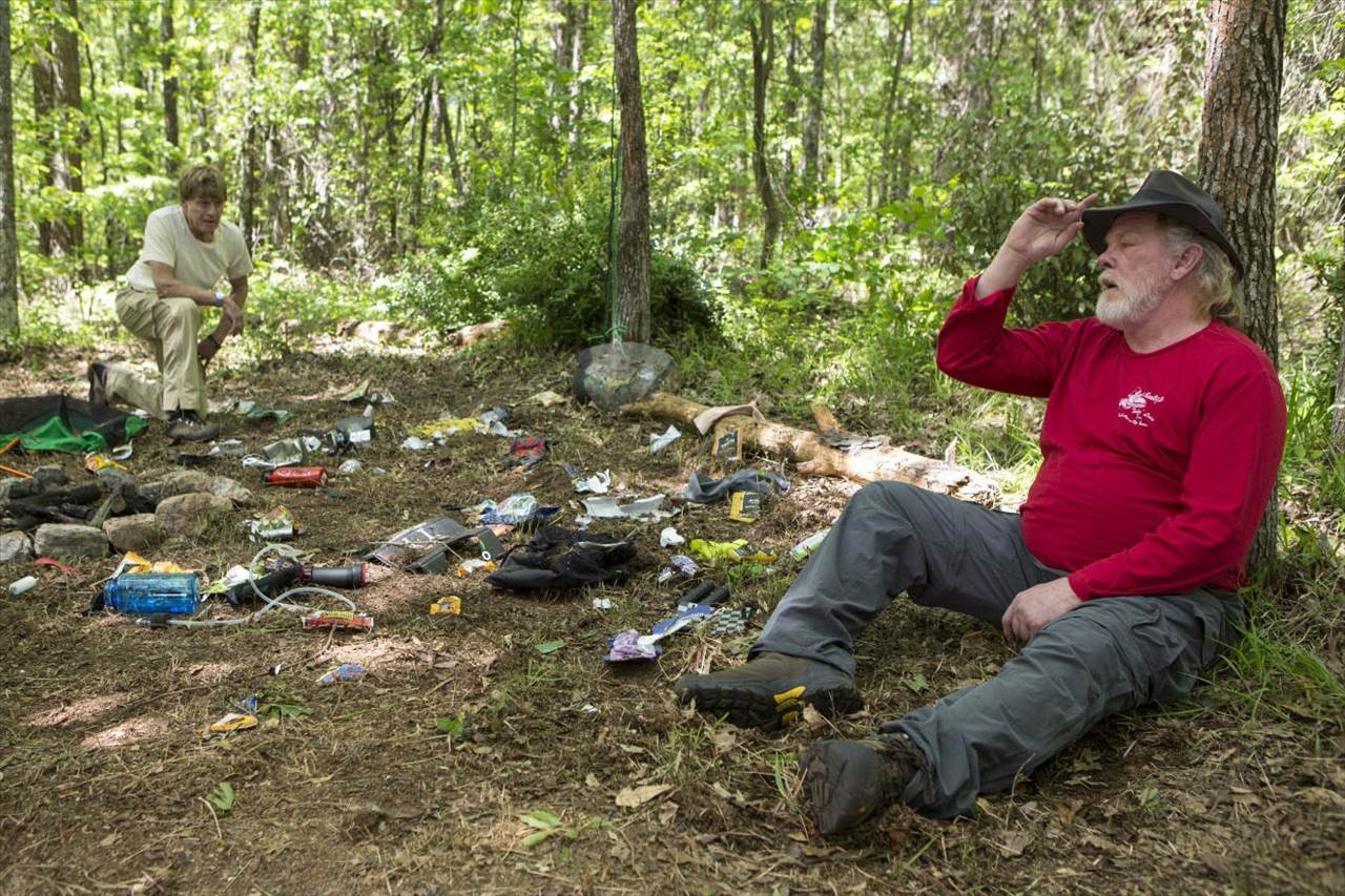 Robert Redford stars as Bill Bryson and Nick Nolte stars as Katz in Broad Green Pictures' A Walk in the Woods (2015)