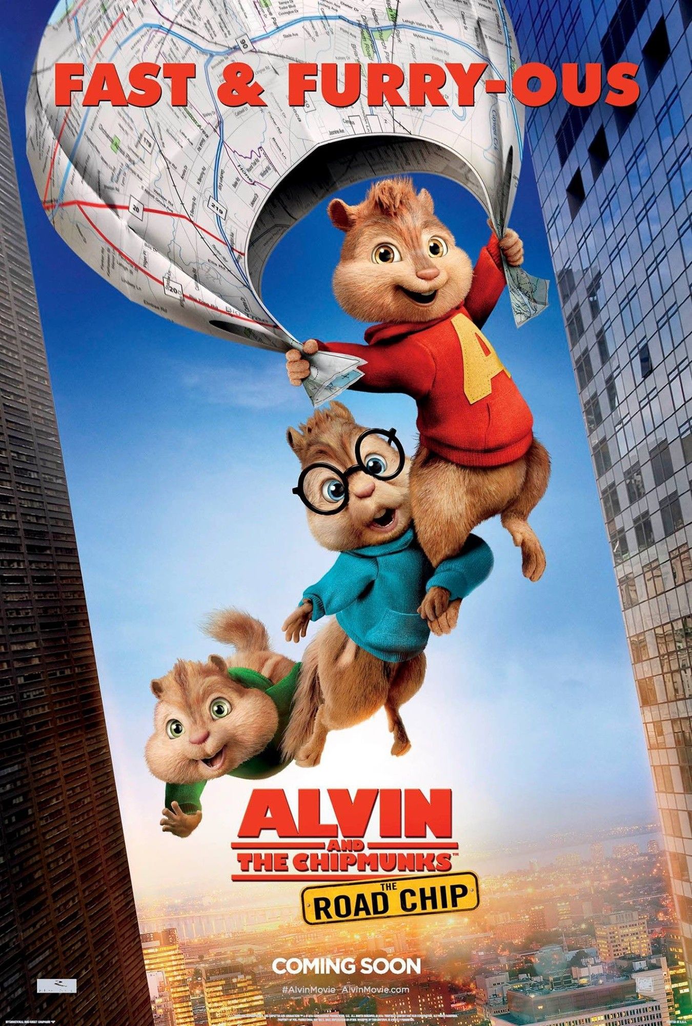 Poster of 20th Century Fox's Alvin and the Chipmunks: The Road Chip (2015)