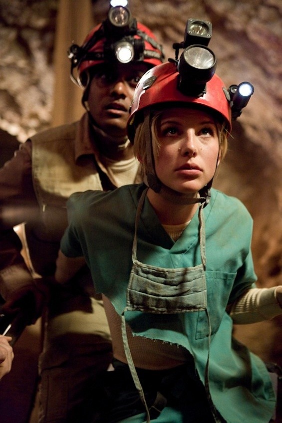 Charan Prabhakar stars as Ethan and Alexa Vega stars as Sharon in Gravitas Ventures' Abandoned Mine (2013)
