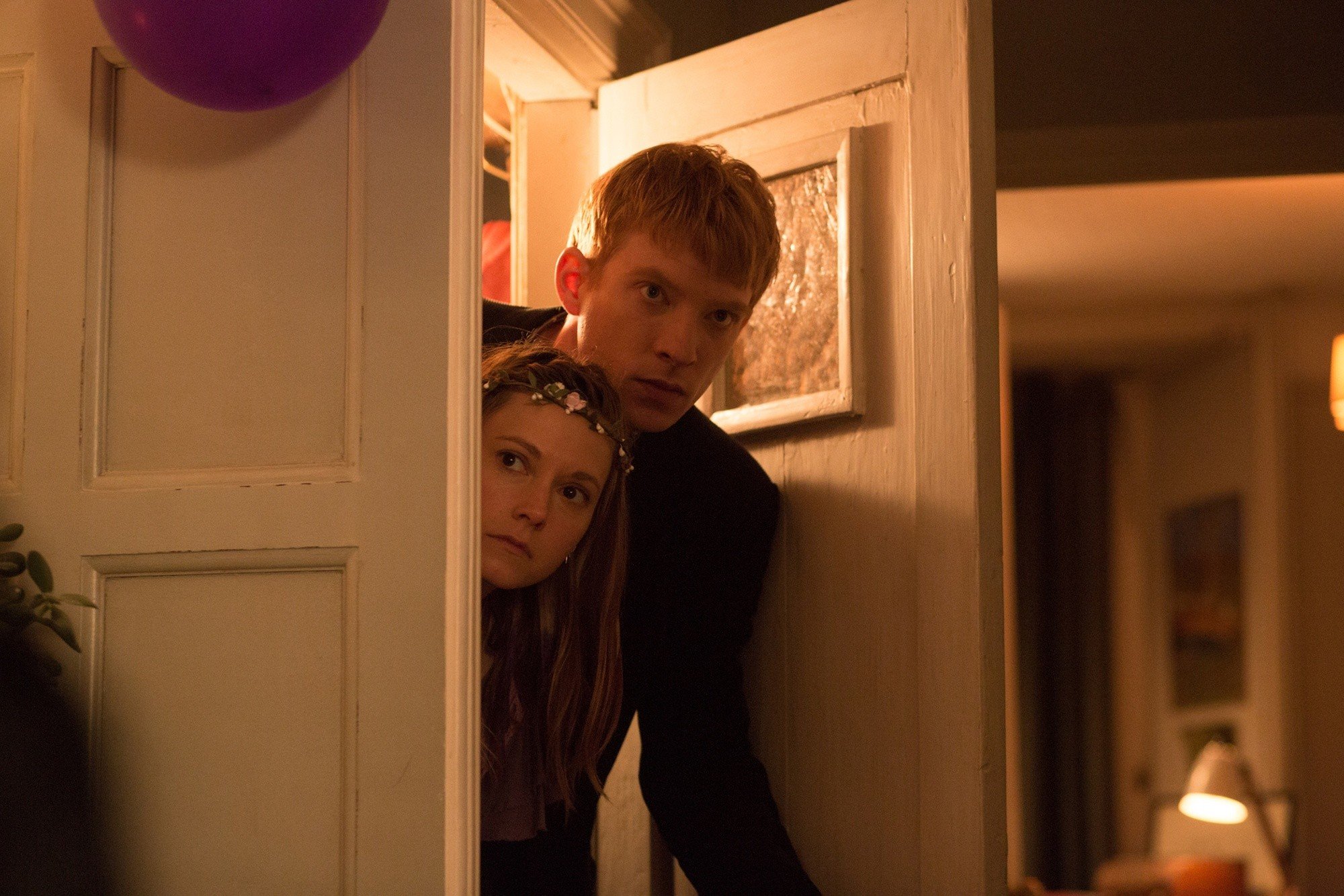 Lydia Wilson stars as Kit Kat and Domhnall Gleeson stars as Tim in Universal Pictures' About Time (2013)