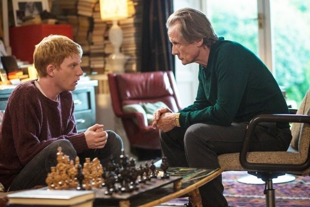 Domhnall Gleeson stars as Tim and Bill Nighy stars as Dad in Universal Pictures' About Time (2013). Photo credit by Murray Close.