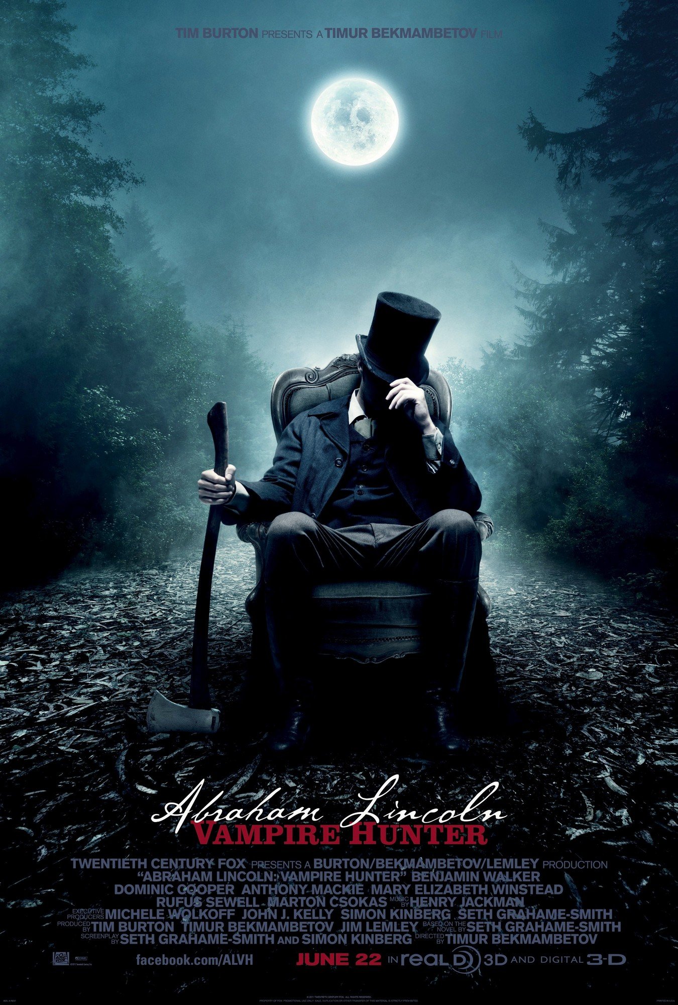 Poster of 20th Century Fox's Abraham Lincoln: Vampire Hunter (2012)