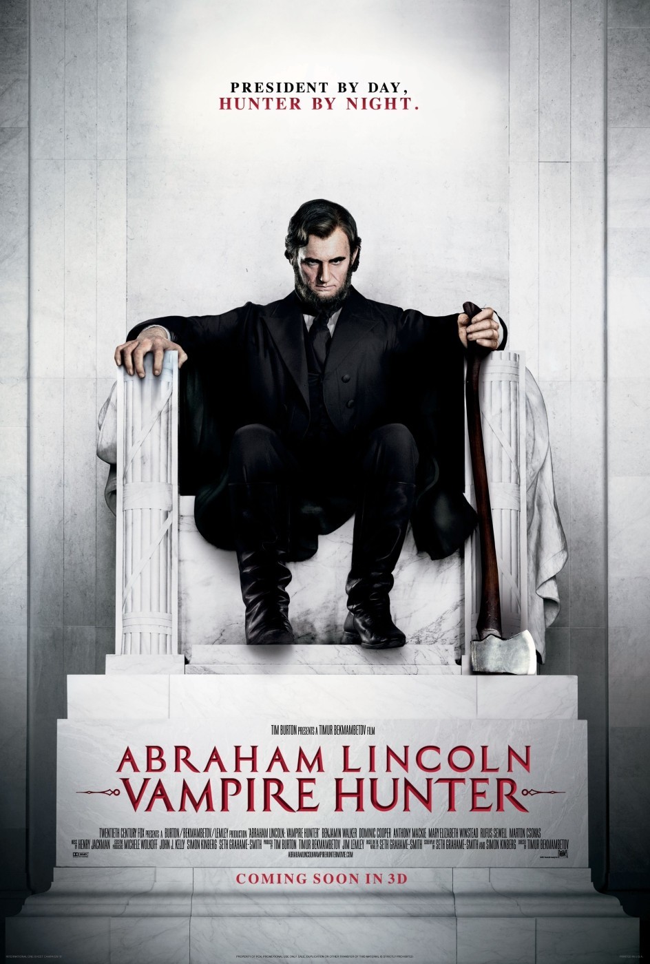 Poster of 20th Century Fox's Abraham Lincoln: Vampire Hunter (2012)