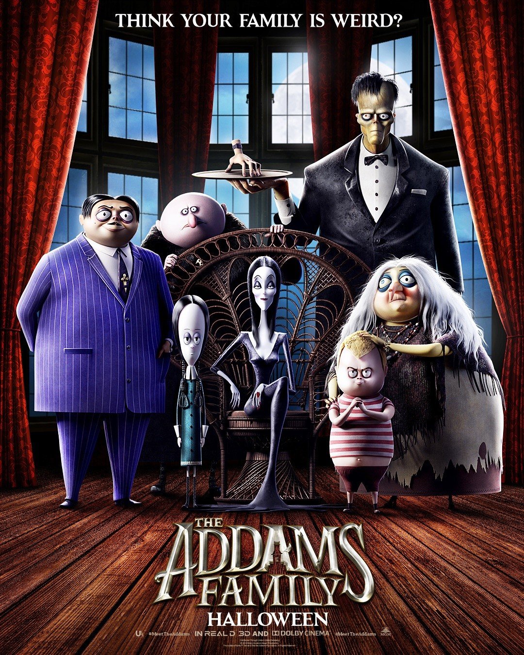 Poster of MGM's The Addams Family (2019)