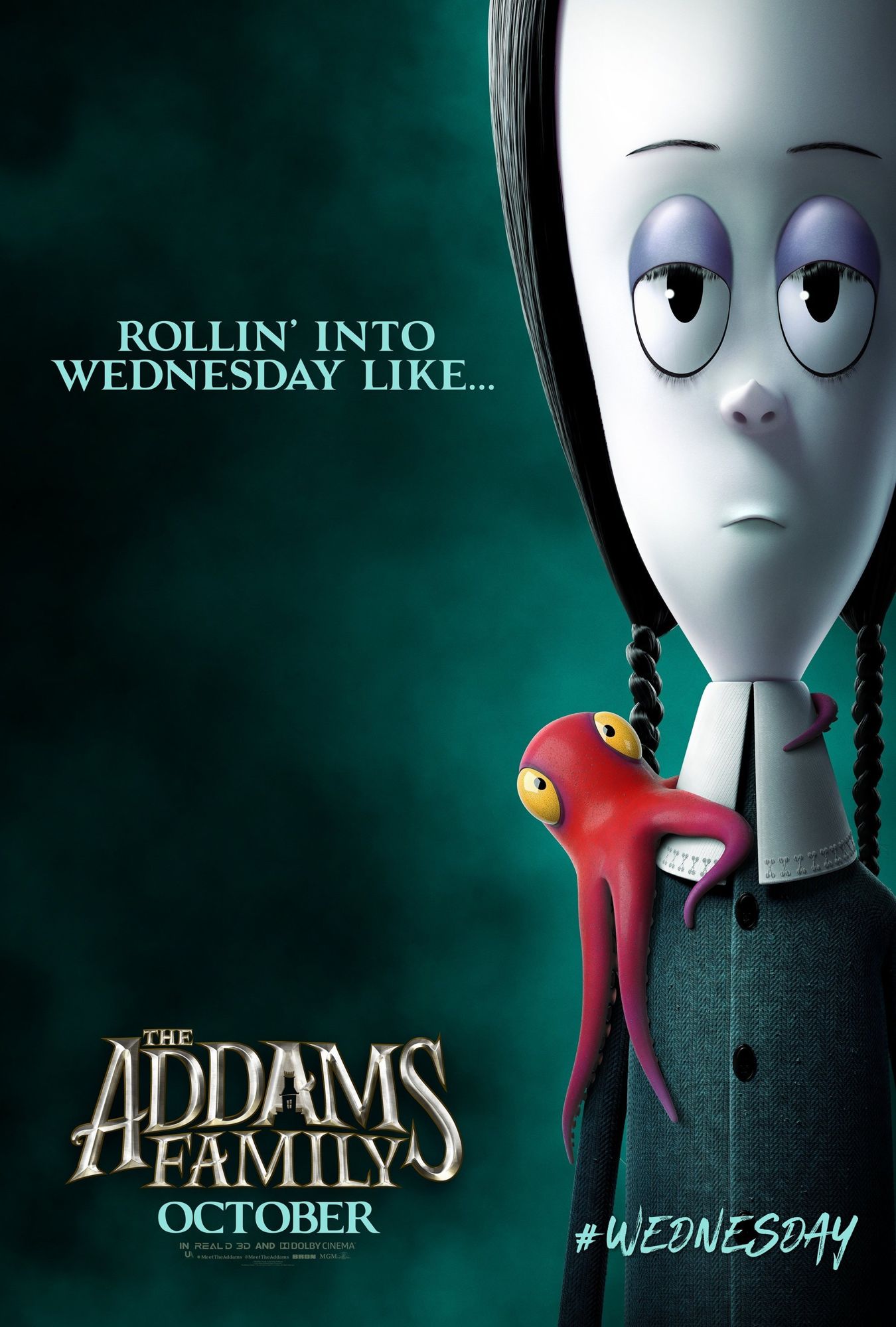 Poster of MGM's The Addams Family (2019)