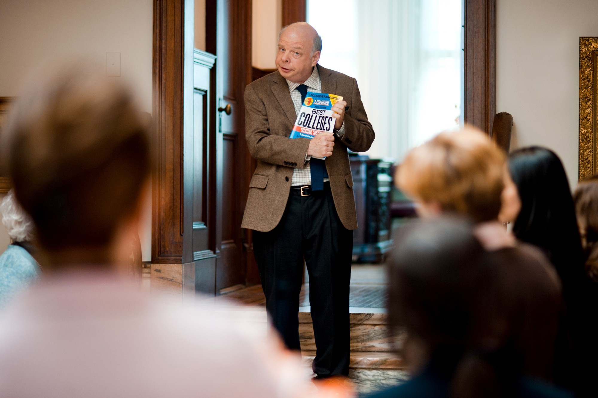 Wallace Shawn stars as Clarence in Focus Features' Admission (2013)
