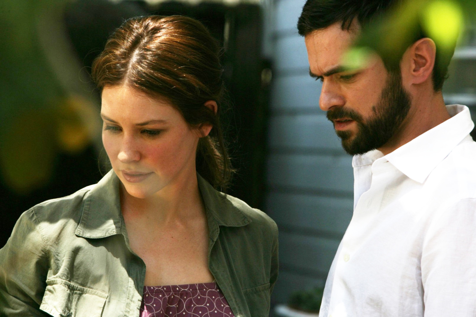 Evangeline Lilly stars as Claire and Romain Duris stars as Nathan in Salty Features' Afterwards (2009)