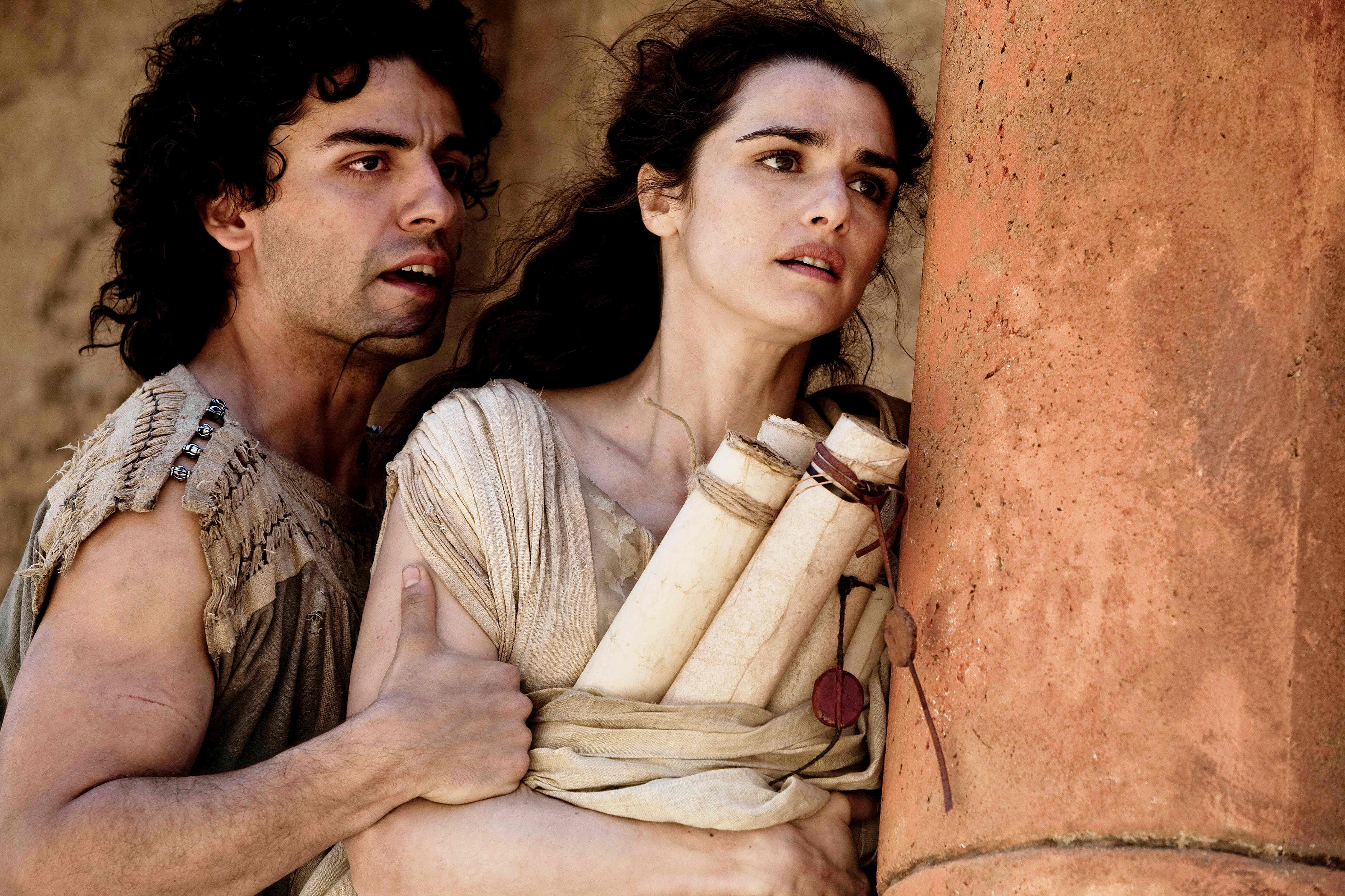 Oscar Isaac stars as Orestes and Rachel Weisz stars as Hypatia in Newmarket Films' Agora (2010)