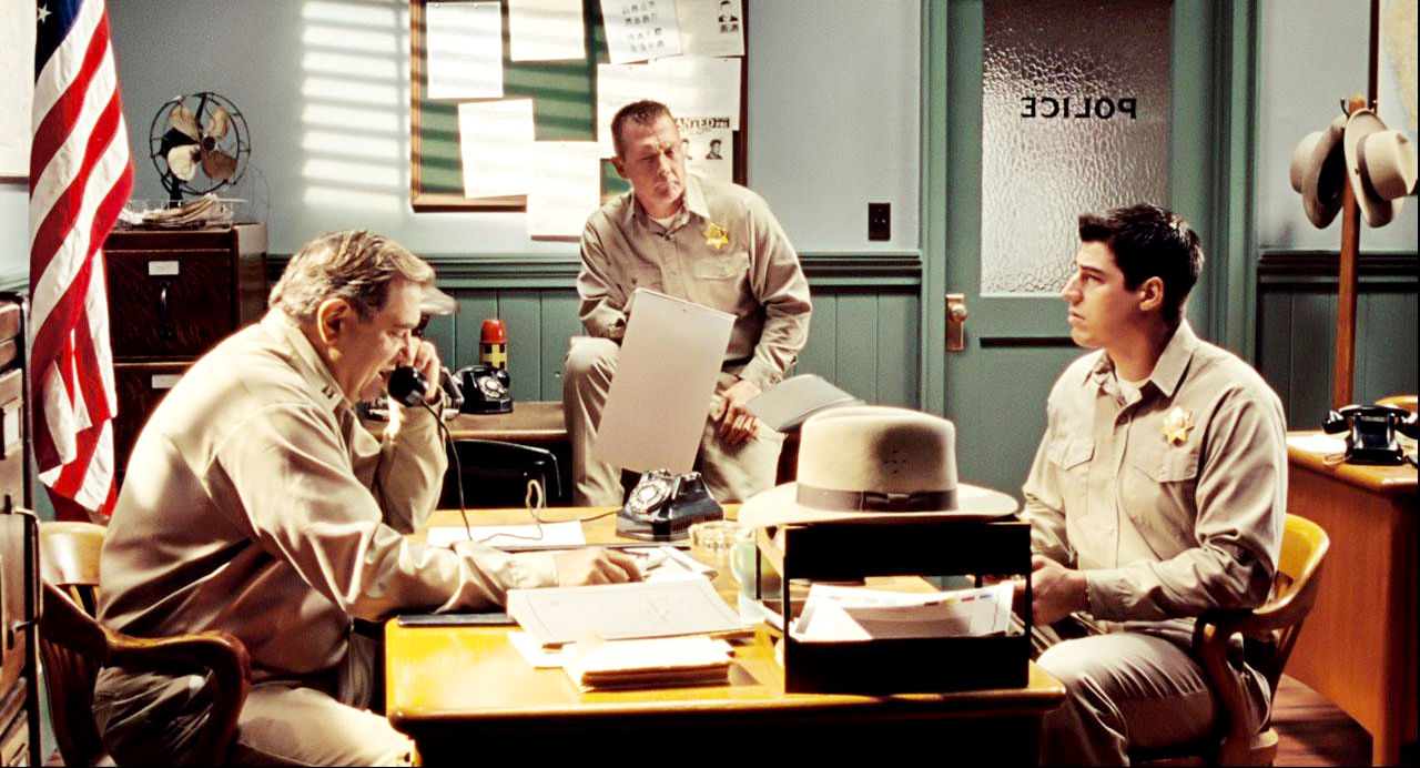 Dan Lauria stars as Chief Dawson and Robert Patrick stars as Vernon in Roadside Attractions' Alien Trespass (2009)