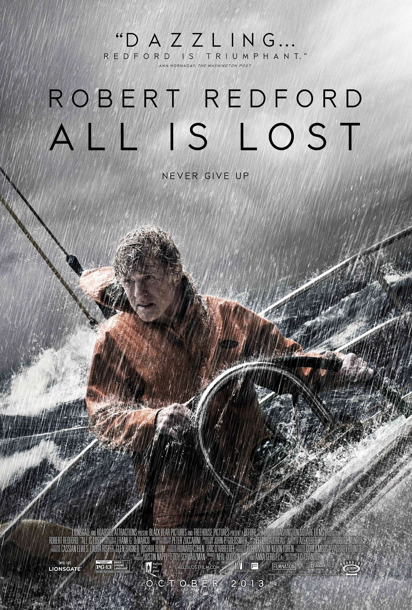 Poster of Roadside Attractions' All is Lost (2013)