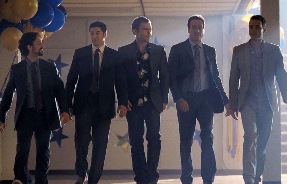 Thomas Ian Nicholas, Jason Biggs, Seann William Scott, Chris Klein and Eddie Kaye Thomas in Universal Pictures' American Reunion (2012)