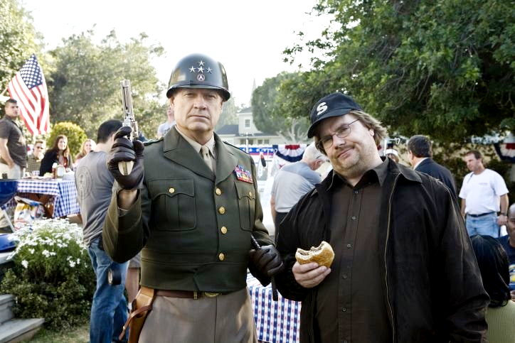 Kelsey Grammer stars as George S. Patton and Kevin P. Farley stars as Michael Malone in Vivendi Entertainment's An American Carol (2008)