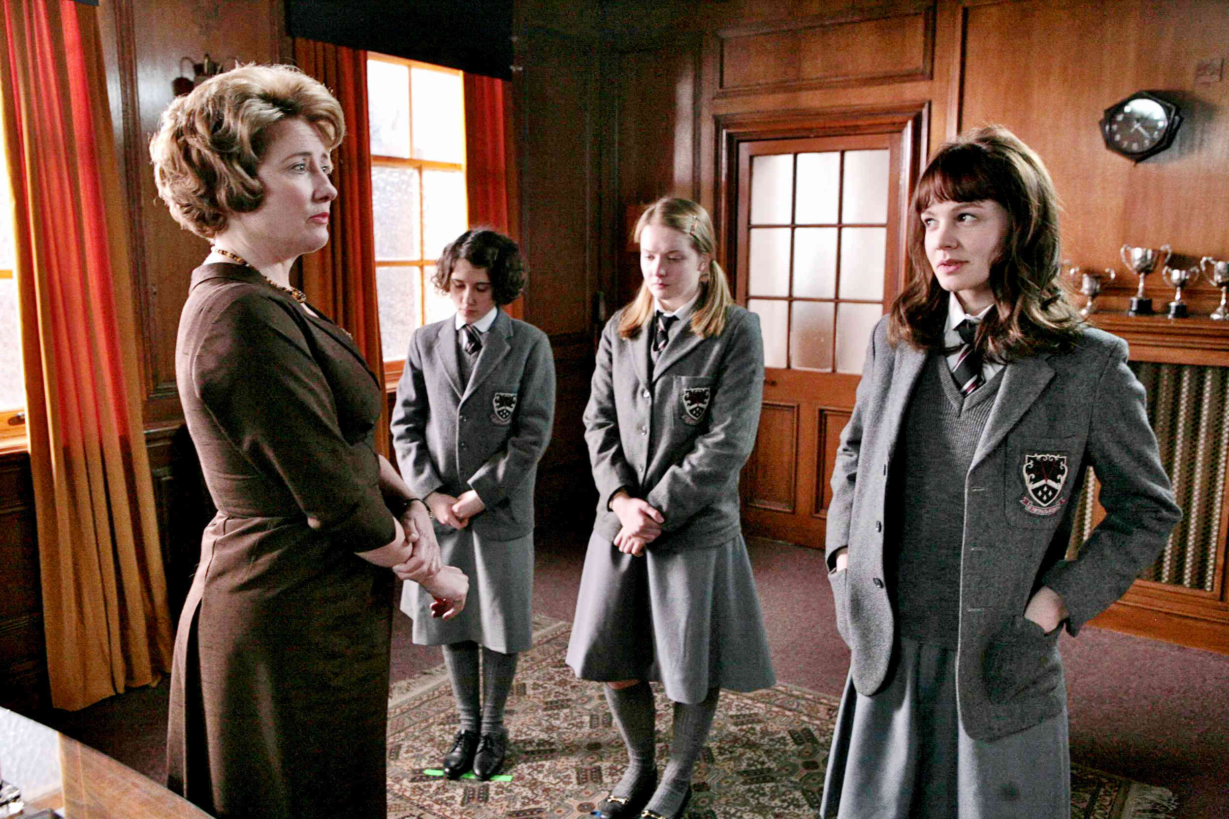 Emma Thompson, Ellie Kendrick, Amanda Fairbank-Hynes and Carey Mulligan in Sony Pictures Classics' An Education (2009). Photo credit by Kerry Brown.