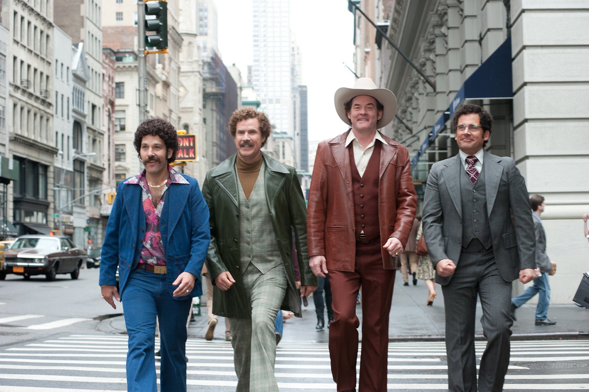 Paul Rudd, Will Ferrell, David Koechner and Steve Carell in Paramount Pictures' Anchorman: The Legend Continues (2013)