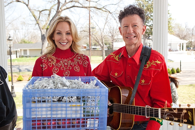 Eloise DeJoria stars as Laura and Lyle Lovett stars as Griffin in Lionsgate Films' Angels Sing (2013)