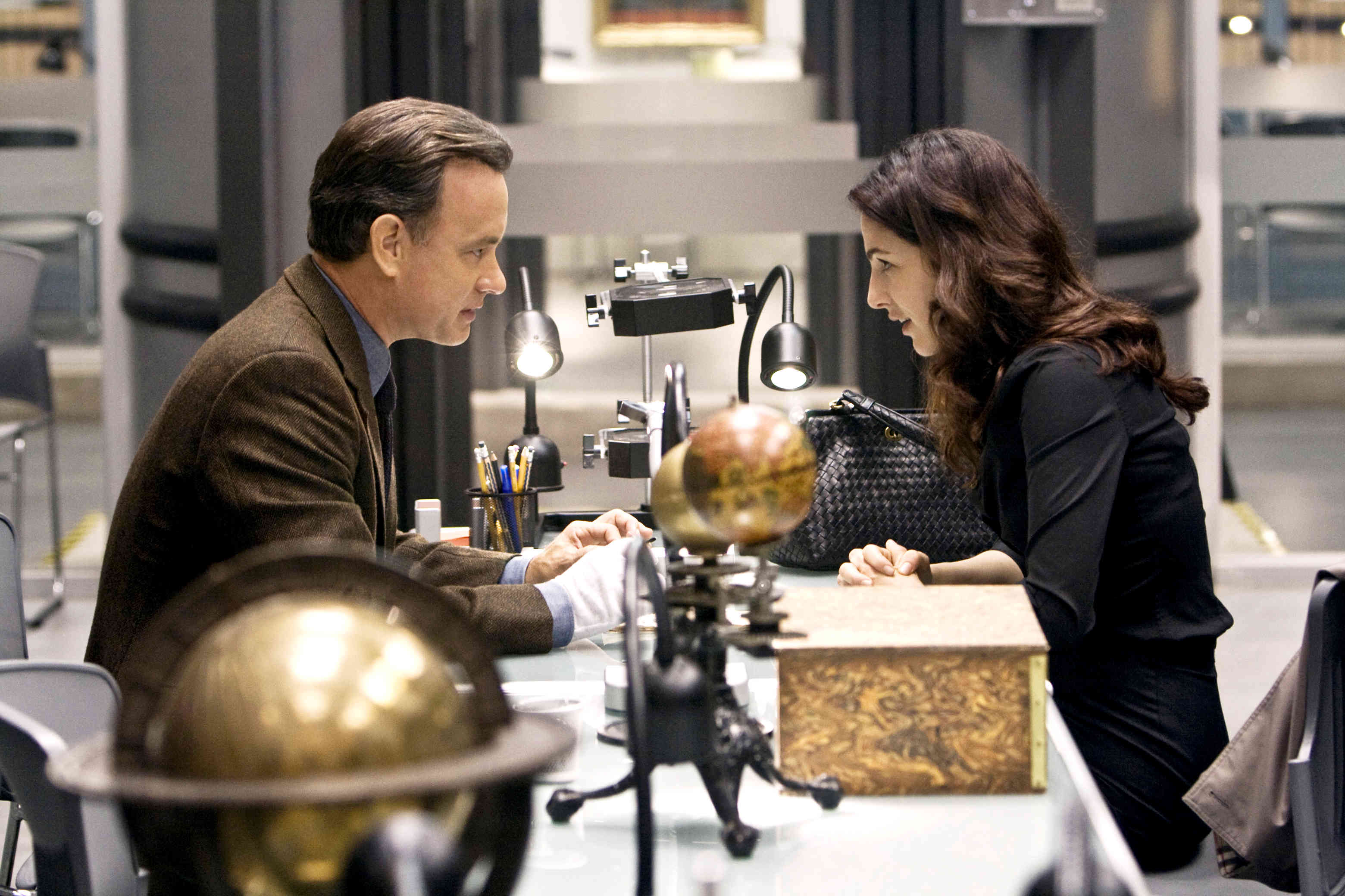 Tom Hanks stars as Robert Langdon and Ayelet Zurer stars as Vittoria Vetra in Sony Pictures Releasing's Angels & Demons (2009)