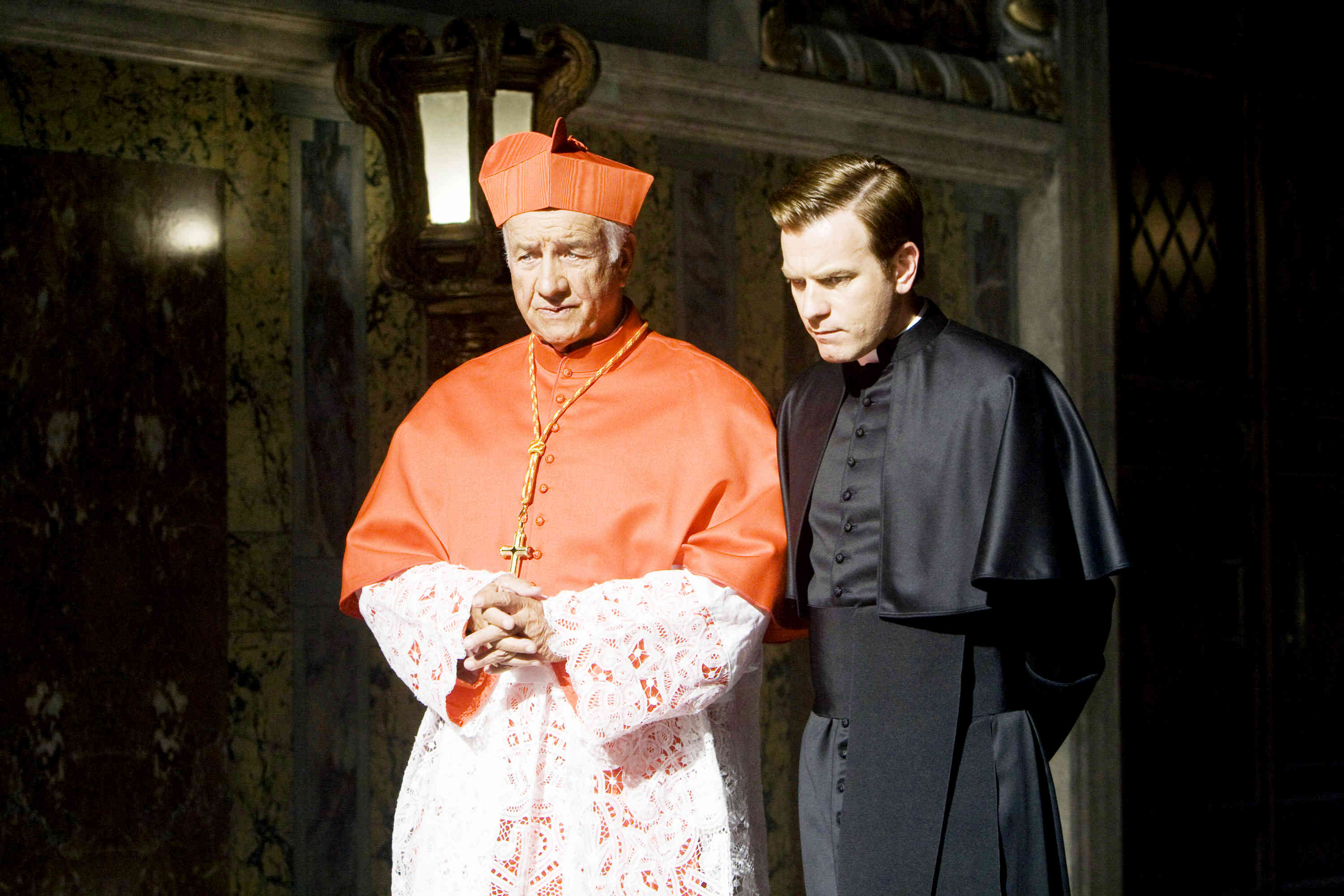 Armin Mueller-Stahl stars as Straus and Ewan McGregor stars as Carlo Ventresca in Sony Pictures Releasing's Angels & Demons (2009)