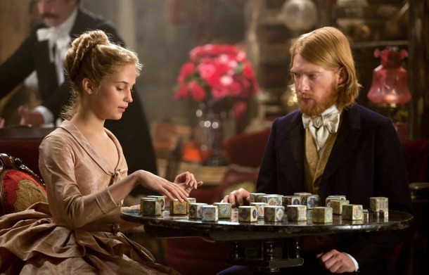 Alicia Vikander stars as Kitty and Domhnall Gleeson stars as Levin in Focus Features' Anna Karenina (2012)
