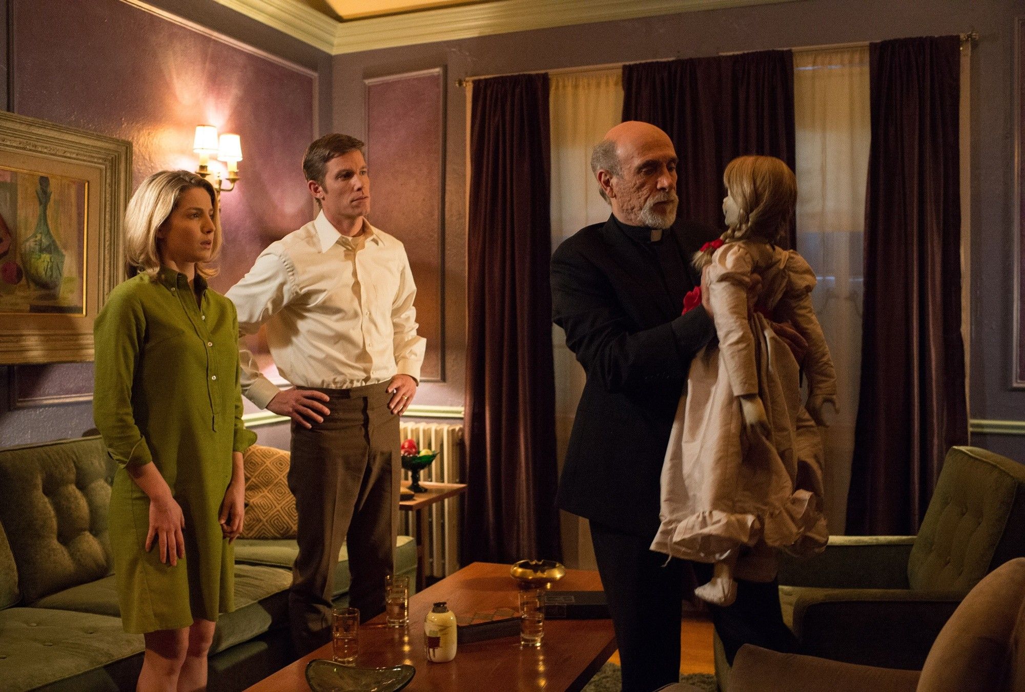 Annabelle Wallis, Ward Horton and Tony Amendola in Warner Bros. Pictures' Annabelle (2014)
