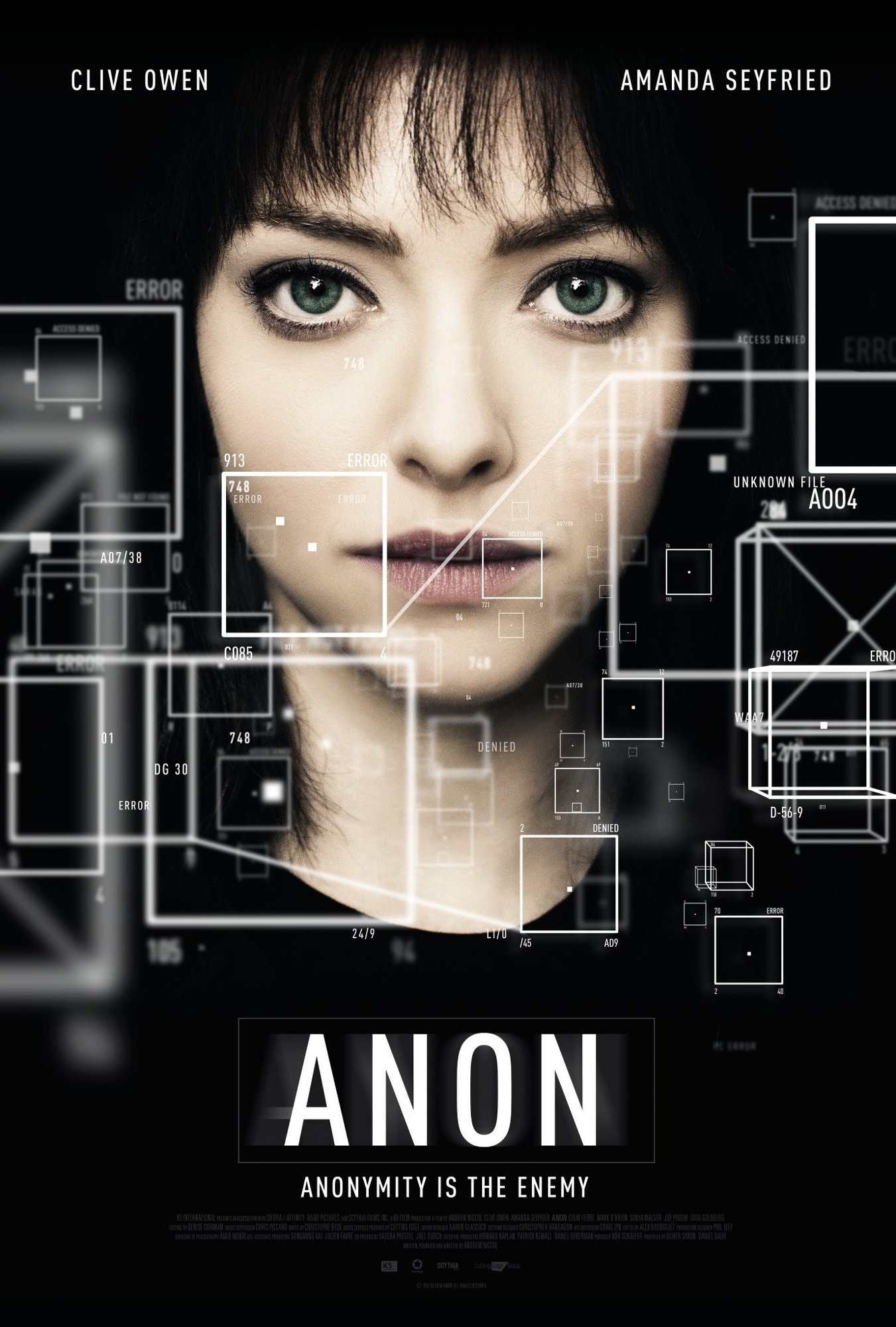 Anon (2018) Pictures Trailer Reviews News DVD and Soundtrack