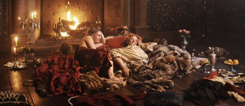 Jamie Campbell Bower stars as Young Earl of Oxford and Joely Richardson stars as Young Queen Elizabeth I in Columbia Pictures' Anonymous (2011)