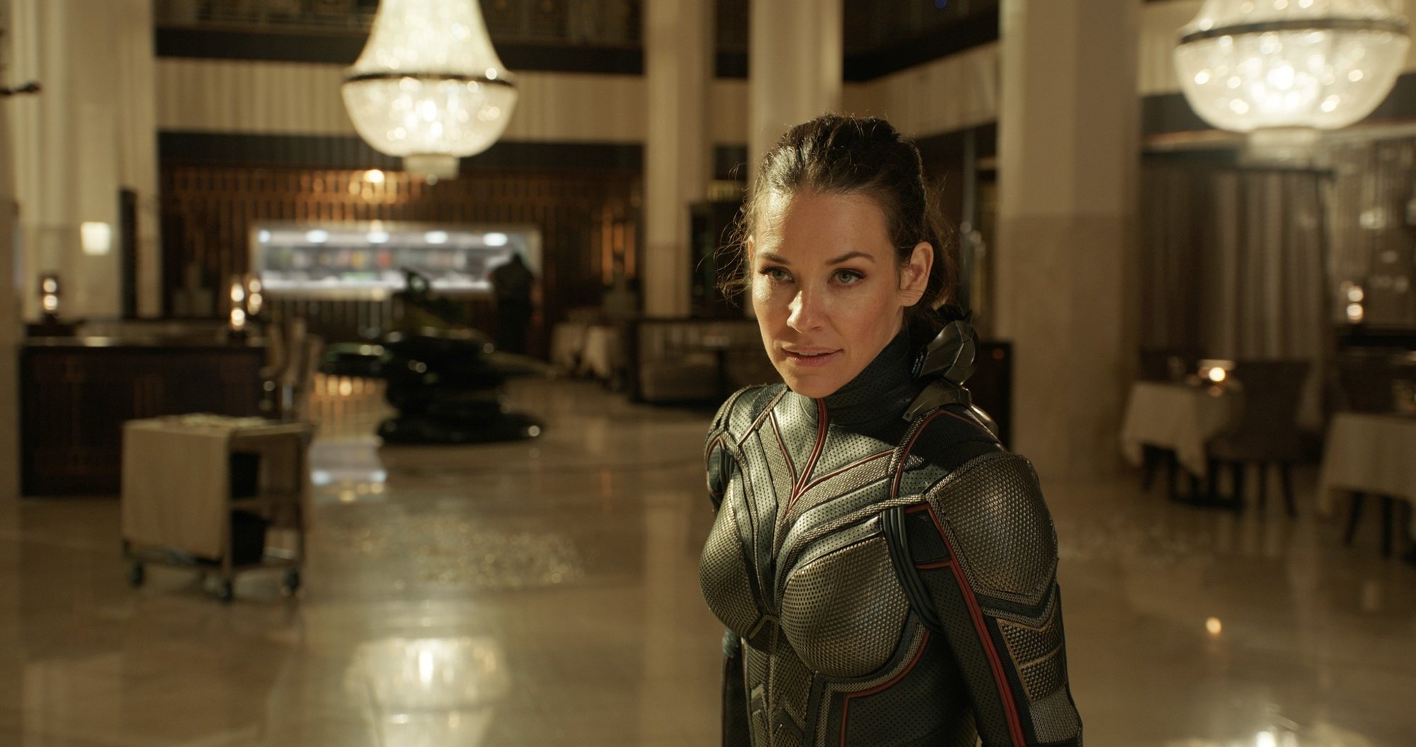 Evangeline Lilly stars as Hope van Dyne/The Wasp in Walt Disney Pictures' Ant-Man and the Wasp (2018)