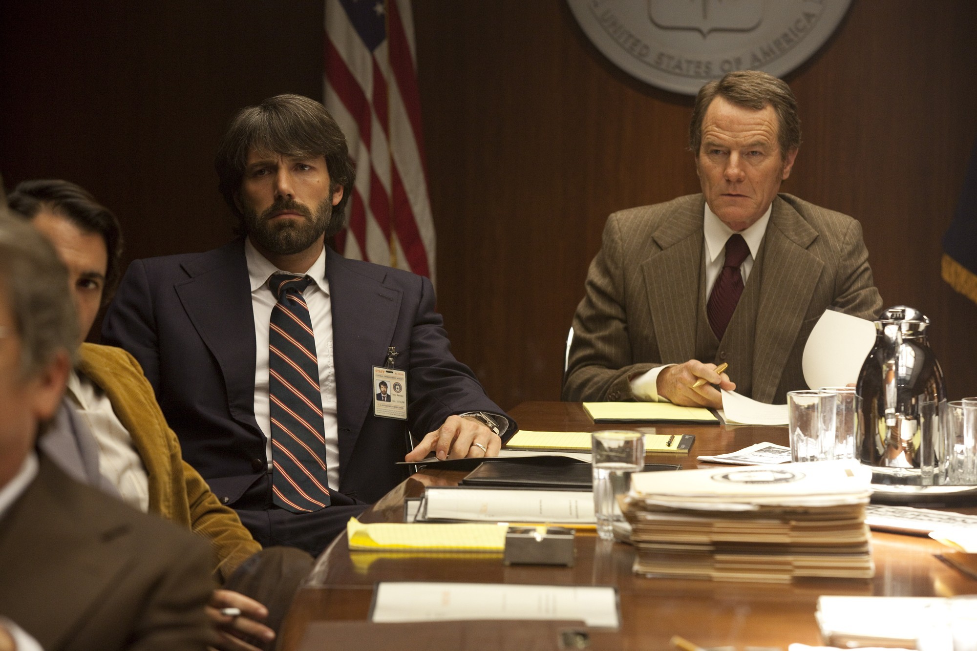 Ben Affleck stars as Tony Mendez and Bryan Cranston stars as Jack O'Donnell in Warner Bros. Pictures' Argo (2012)