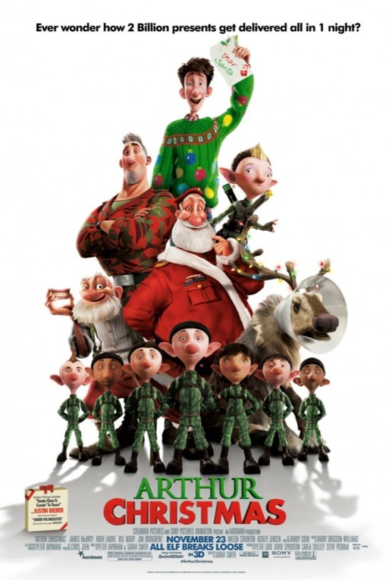 Poster of Sony Pictures' Arthur Christmas (2011)