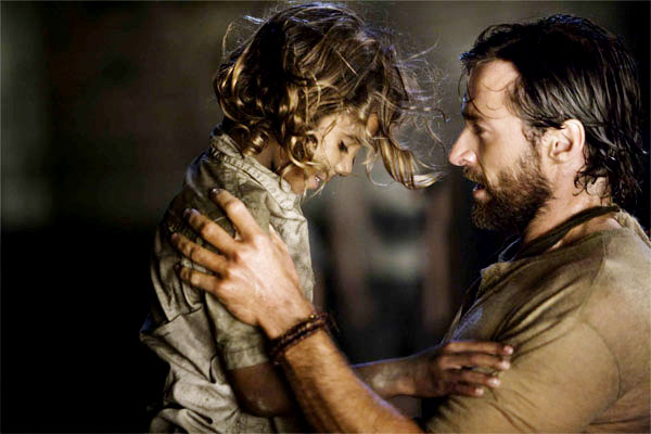 Brandon Walters stars as Nullah and Hugh Jackman stars as The Drover in The 20th Century Fox's Australia (2008)