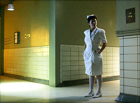 Jenette Goldstein stars as Nurse Marian in Seven Arts Pictures' Autopsy (2009)