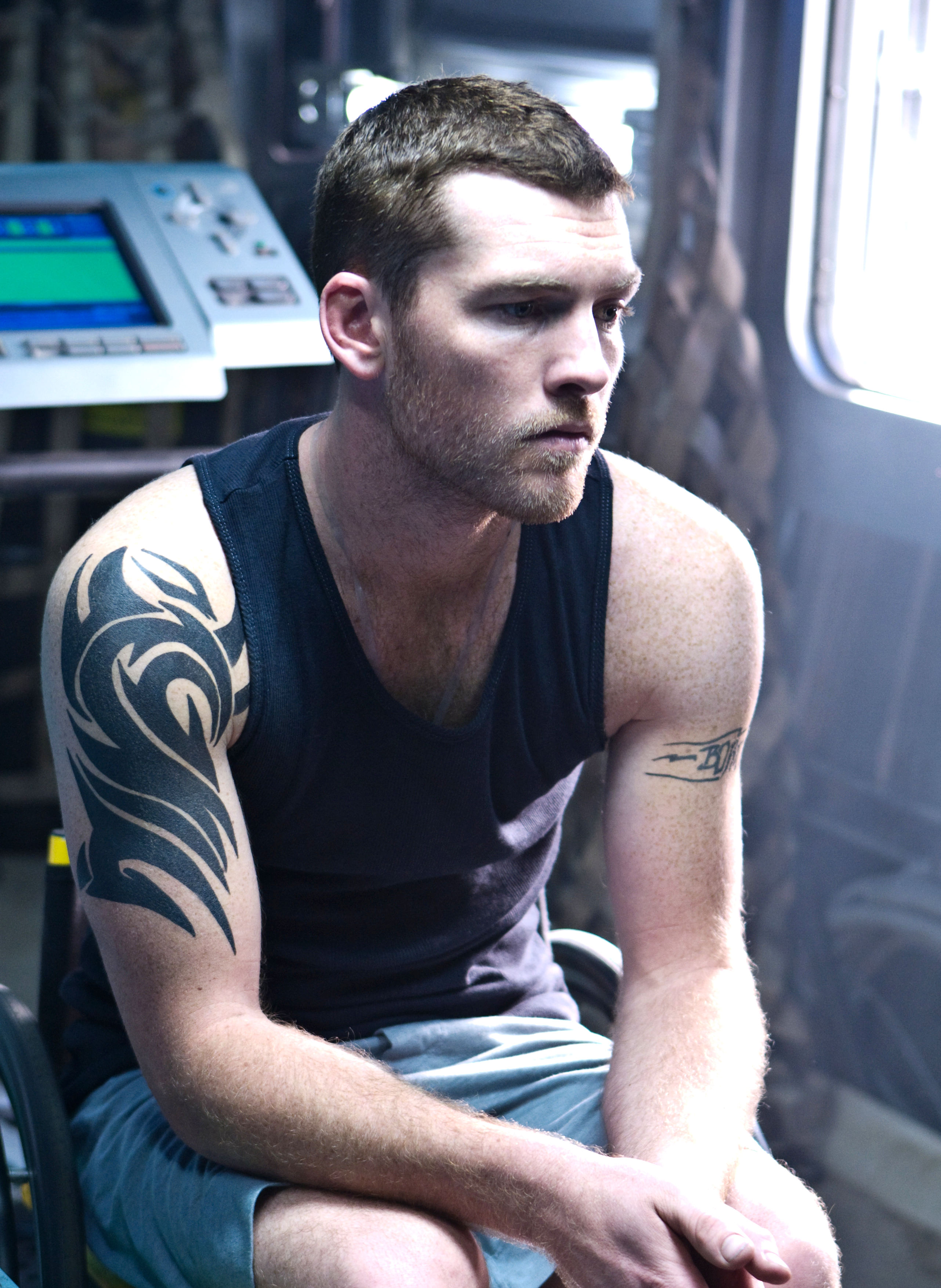 Sam Worthington stars as Jake Sully in The 20th Century Fox's Avatar (2009)