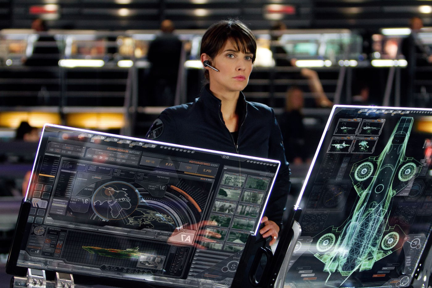 Cobie Smulders stars as Maria Hill in Walt Disney Pictures' The Avengers (2012)