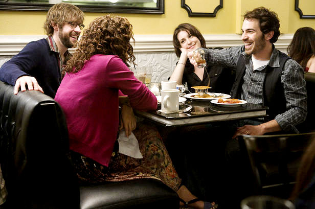 John Krasinski, Maya Rudolph, Melanie Lynskey and Chris Messina in Focus Features' Away We Go (2009). Photo credit by Teresa Isasi.