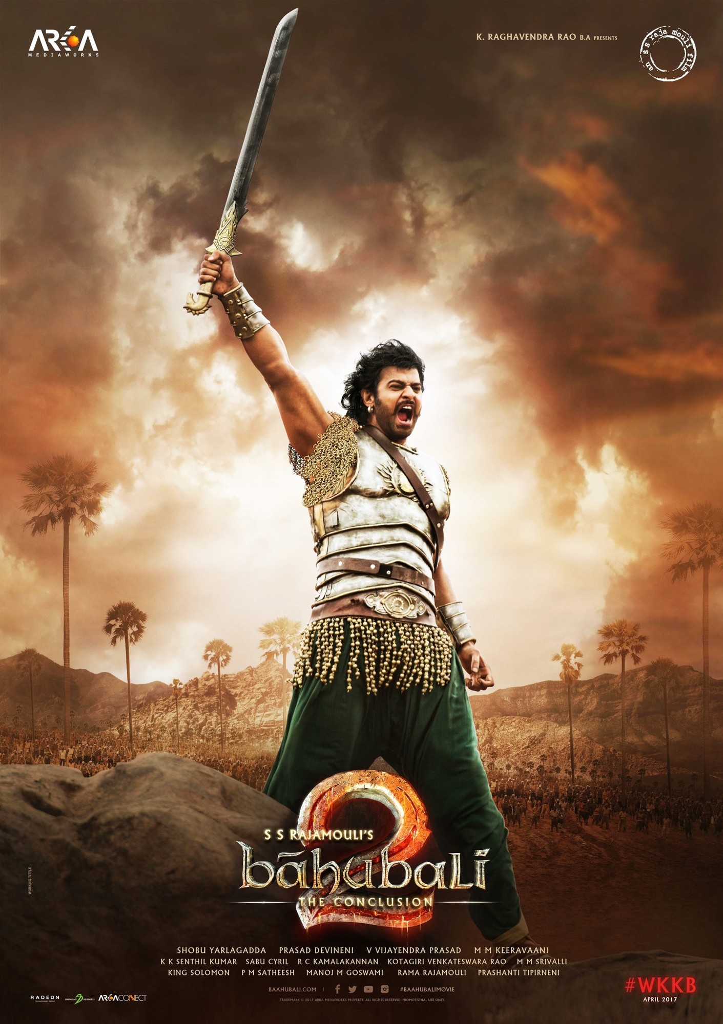 Poster of Arka Mediaworks' Baahubali 2: The Conclusion (2017)