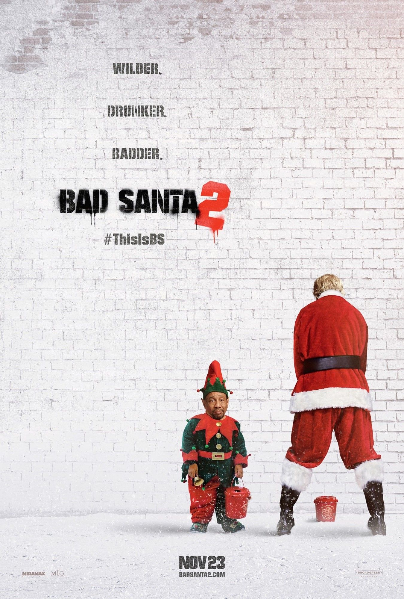 Poster of Broad Green Pictures' Bad Santa 2 (2016)