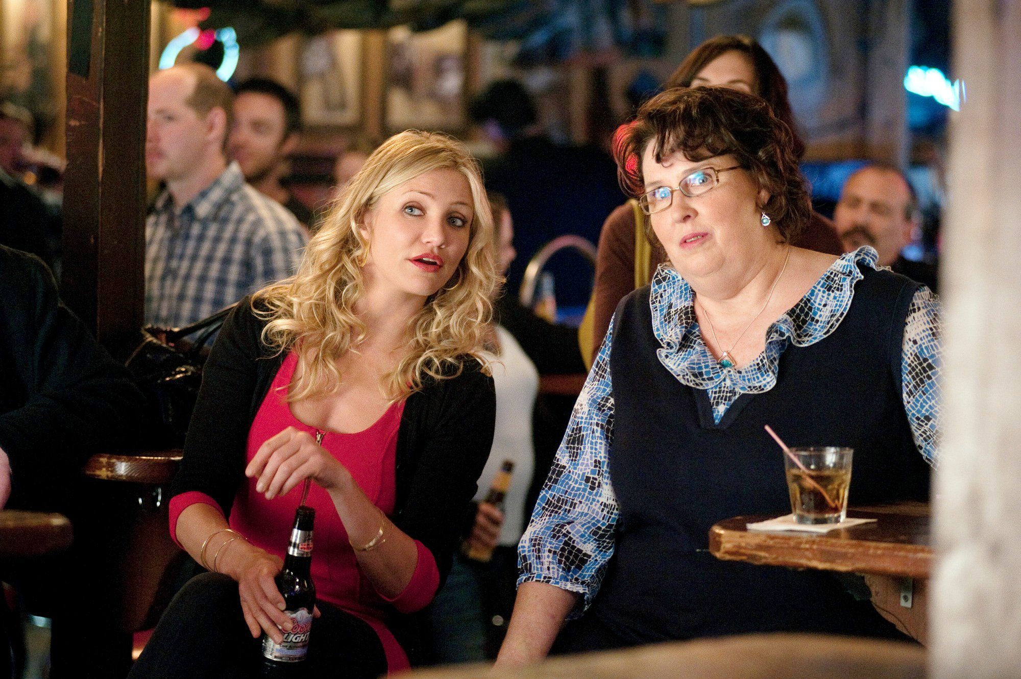 Cameron Diaz stars as Elizabeth Halsey and Phyllis Smith stars as Lynn Davies in Columbia Pictures' Bad Teacher (2011)