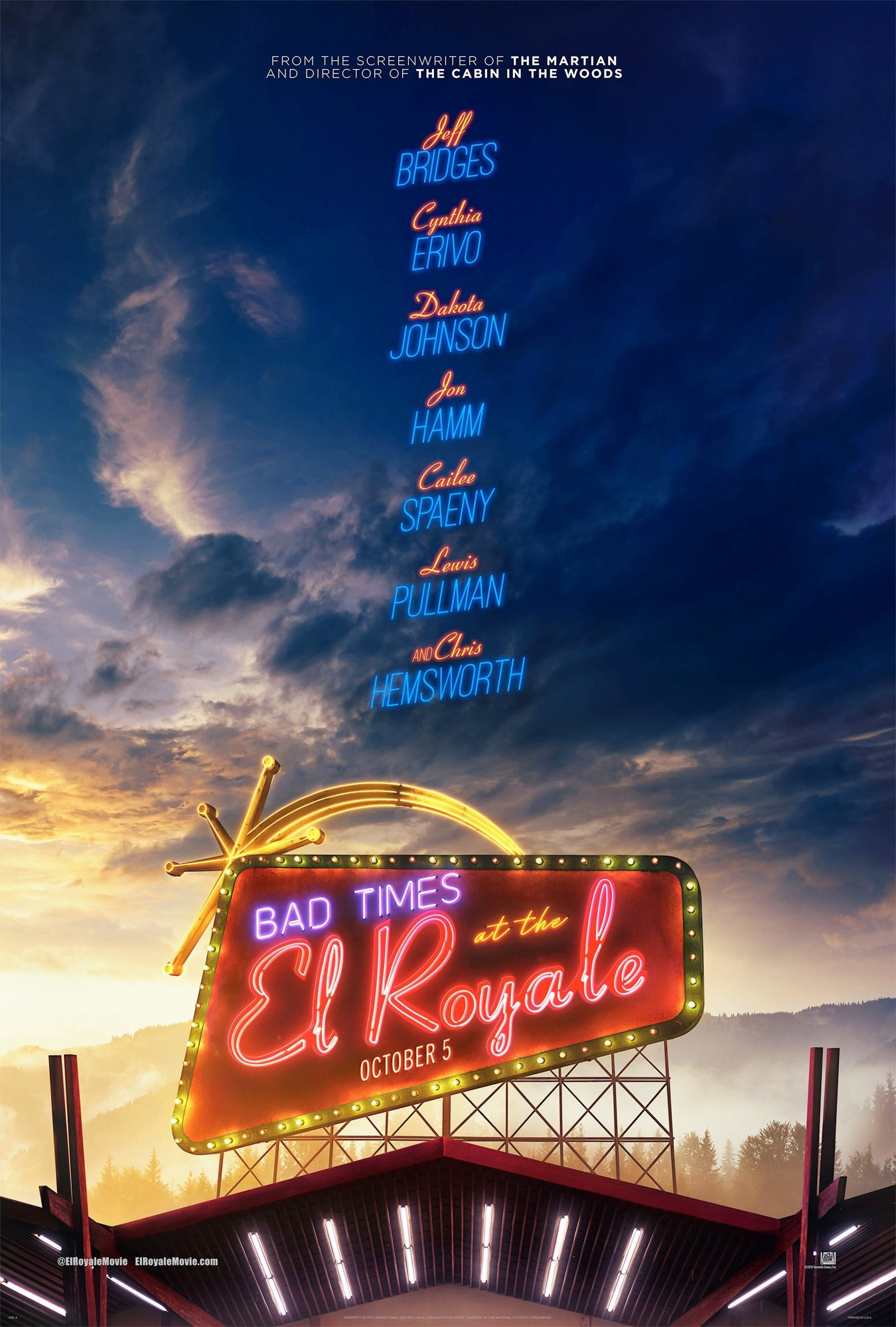 Poster of 20th Century Fox's Bad Times at the El Royale (2018)